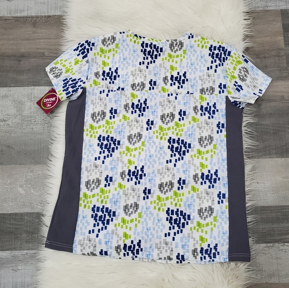 Divine scrubs colorful scrub  top - Picture 6 of 8
